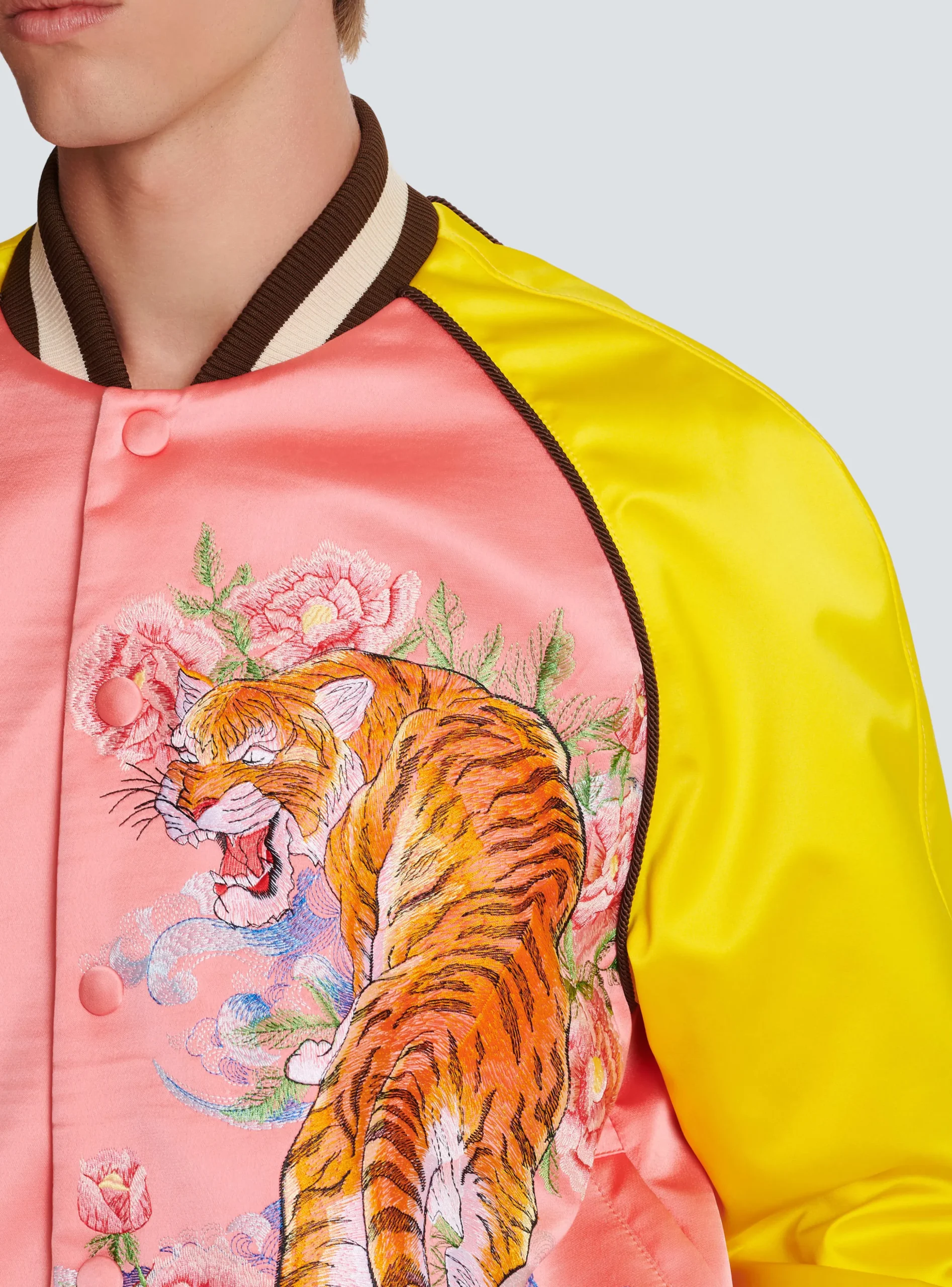 Tiger Embroidered Bomber-Balmain Flash Sale
