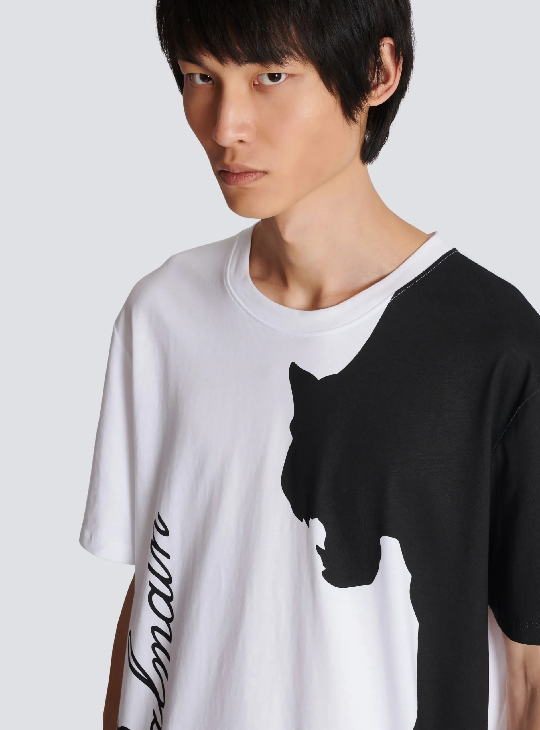 Tiger Print Short-sleeved T-shirt-Balmain Hot