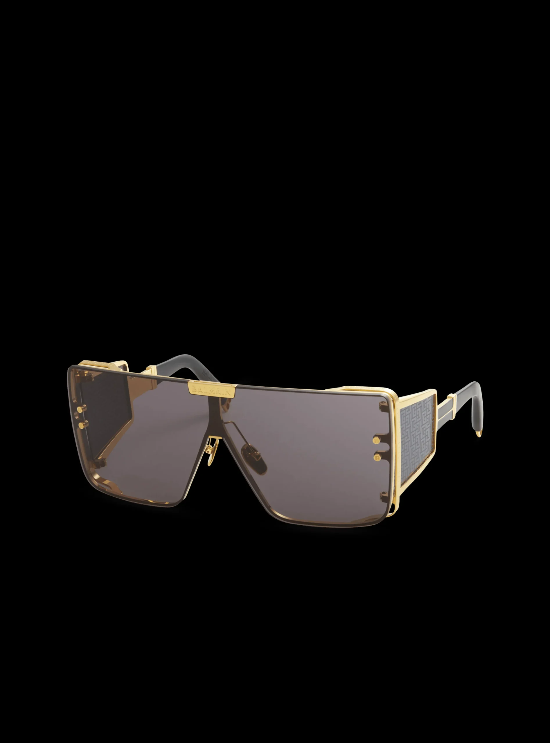 Titanium Shield-shaped Wonder Boy Sunglasses-Balmain Clearance