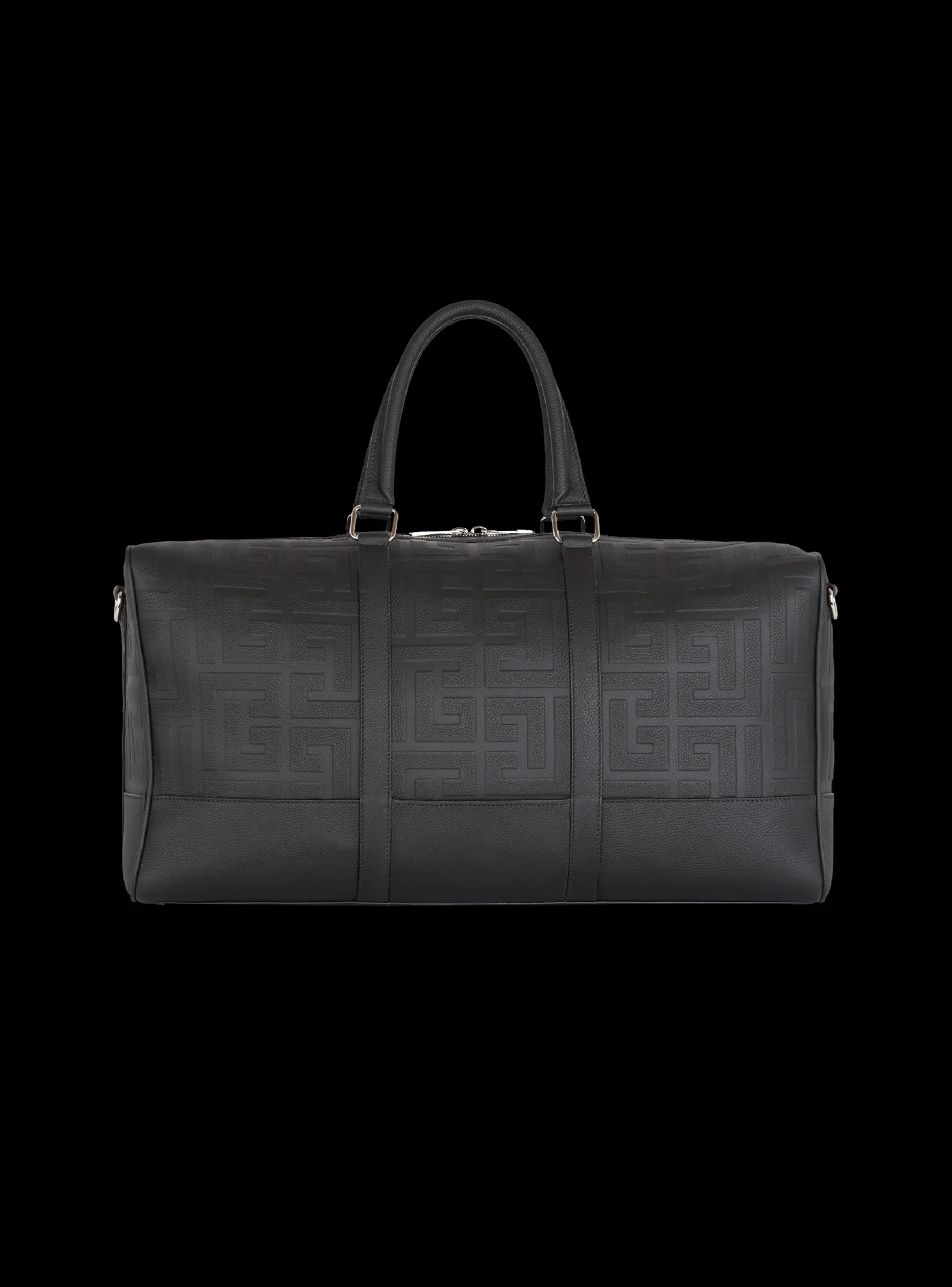 Travel Bag In Grained Leather-Balmain Outlet