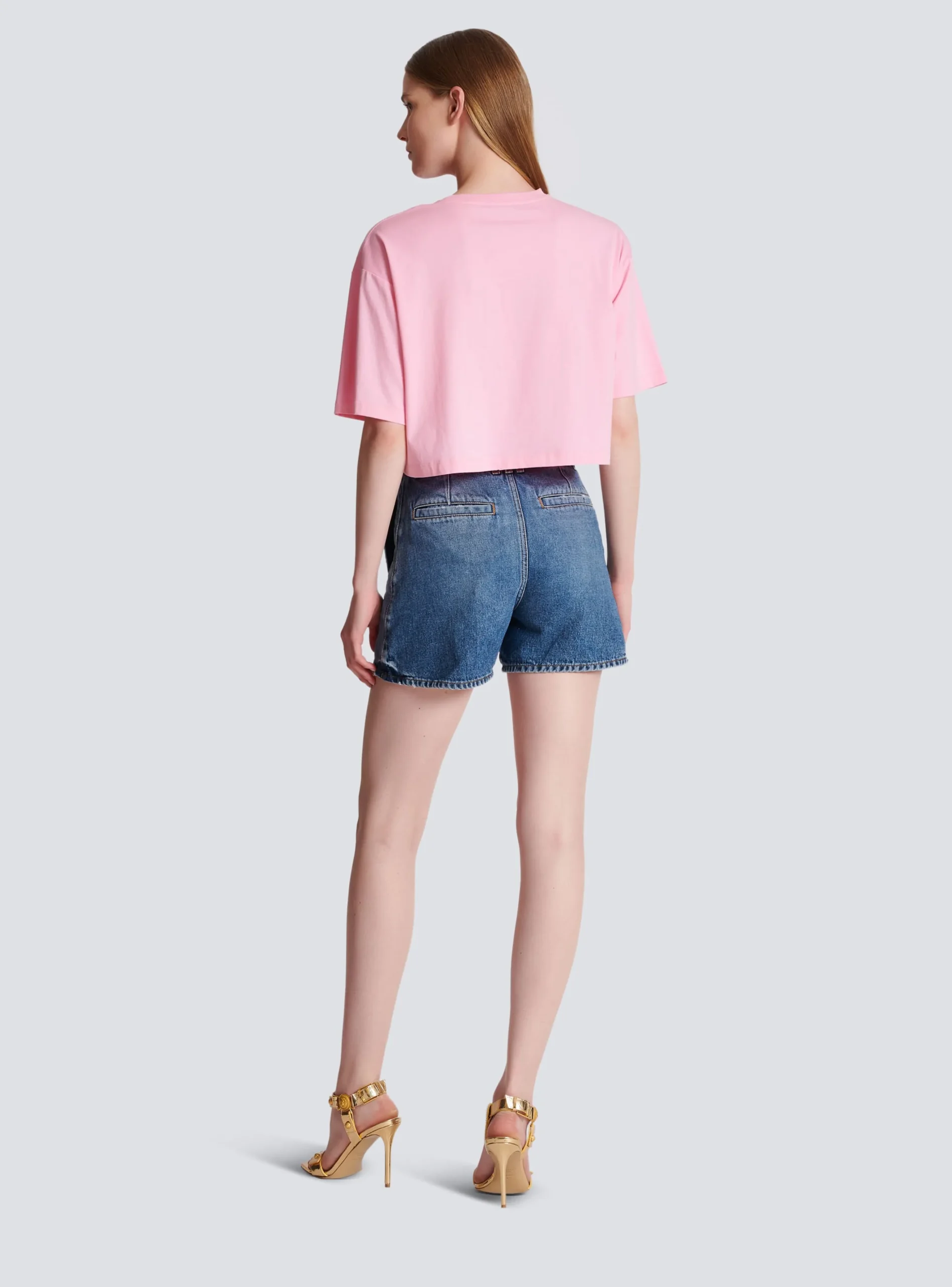 T-shirt With Paris Print-Balmain Discount