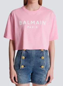 T-shirt With Paris Print-Balmain Discount