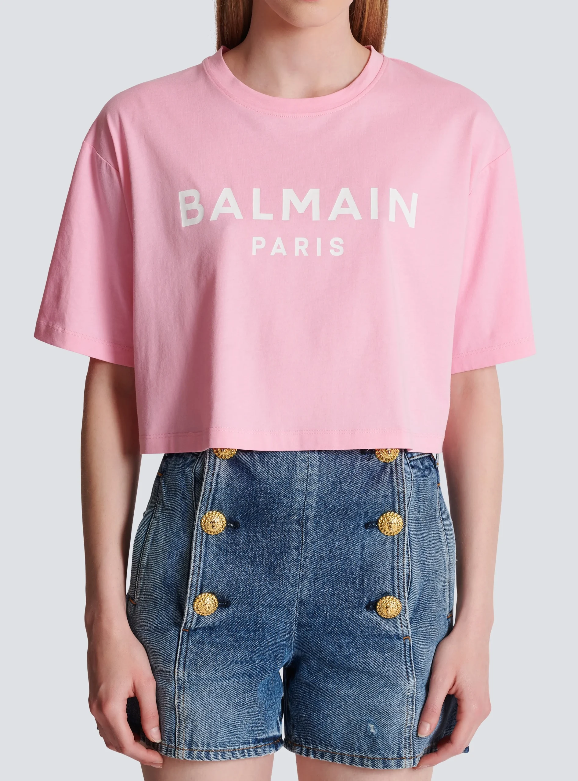 T-shirt With Paris Print-Balmain Discount
