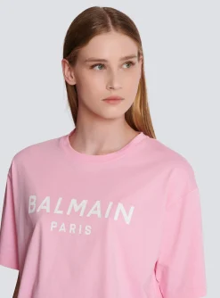 T-shirt With Paris Print-Balmain Discount