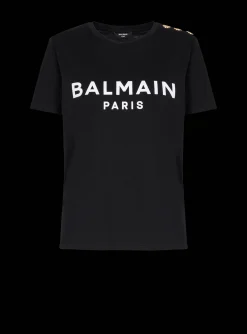 T-shirt With Paris Print-Balmain Online