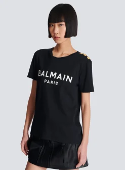 T-shirt With Paris Print-Balmain Online