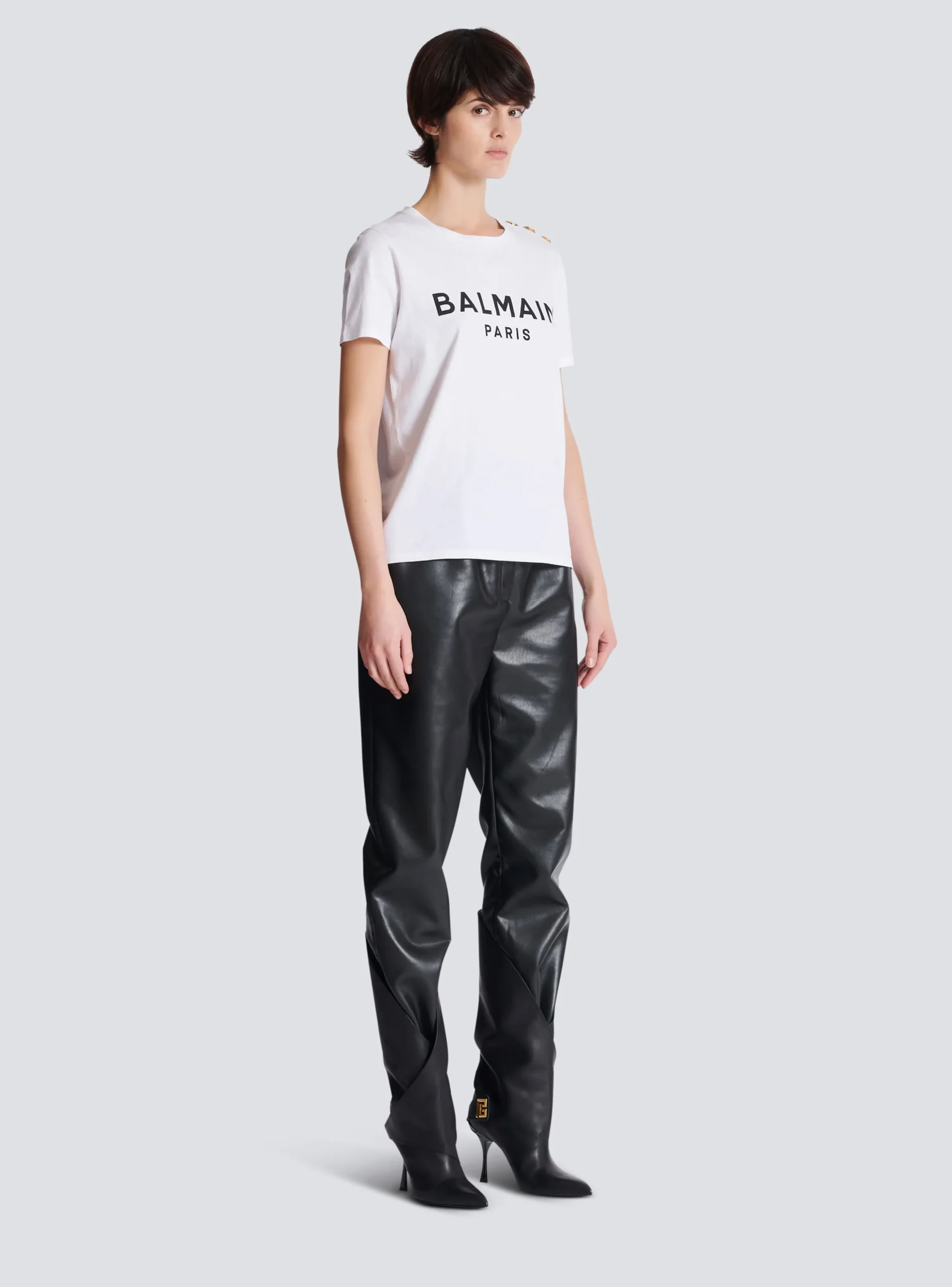 T-shirt With Paris Print-Balmain Best