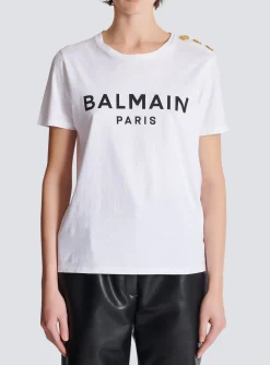 T-shirt With Paris Print-Balmain Best