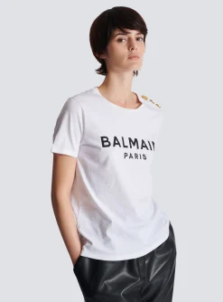 T-shirt With Paris Print-Balmain Best