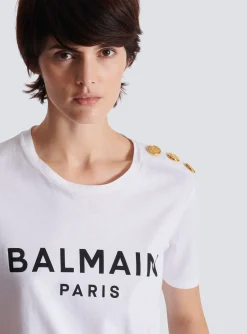 T-shirt With Paris Print-Balmain Best
