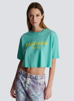 T-shirt With Paris Print-Balmain Sale