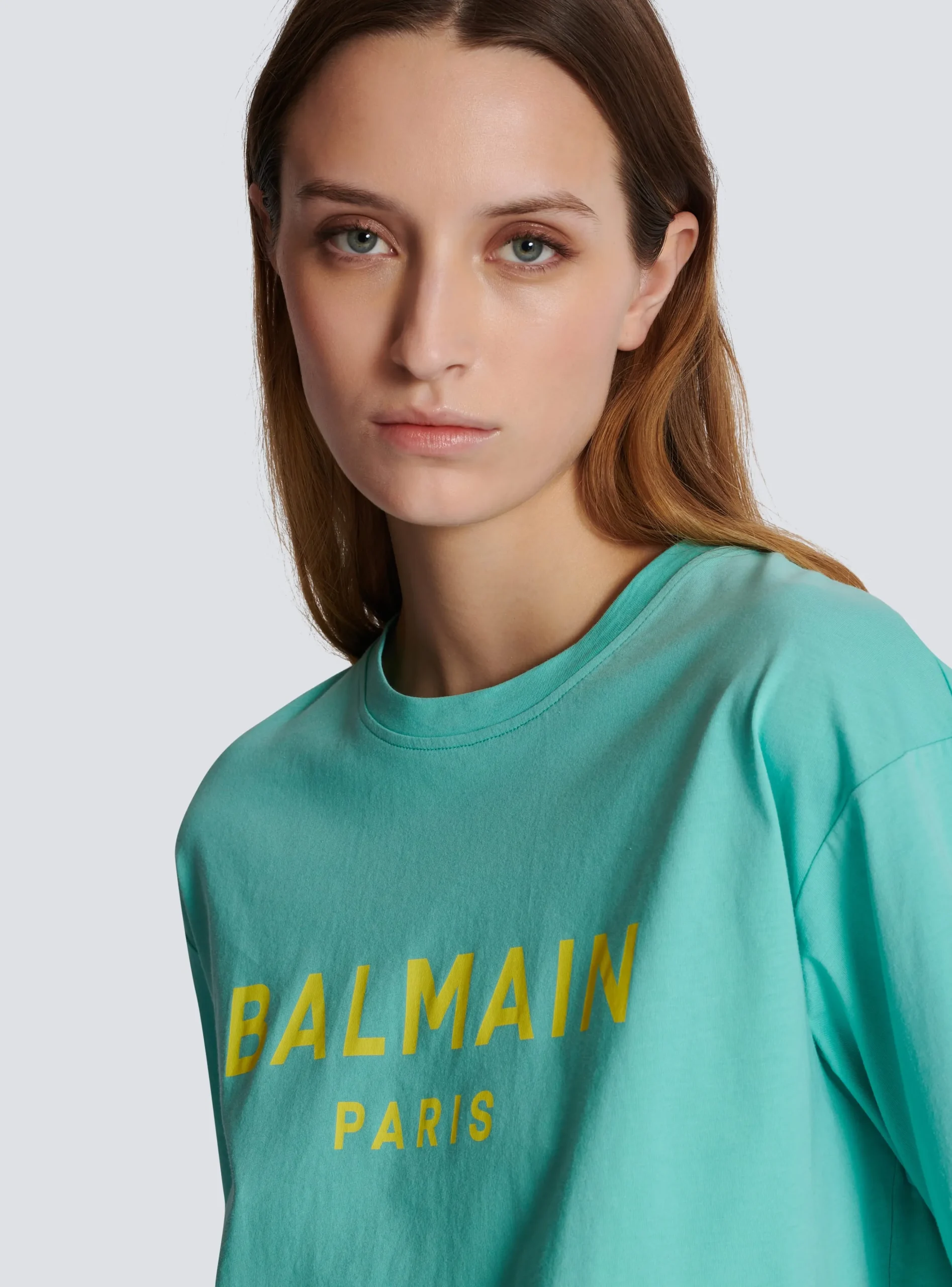 T-shirt With Paris Print-Balmain Sale