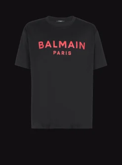 T-shirt With Paris Print-Balmain Discount