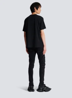 T-shirt With Paris Print-Balmain Discount
