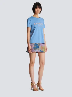 T-shirt With Paris Print-Balmain Cheap