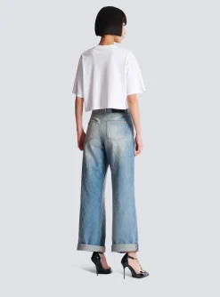 T-shirt With Paris Print-Balmain Shop