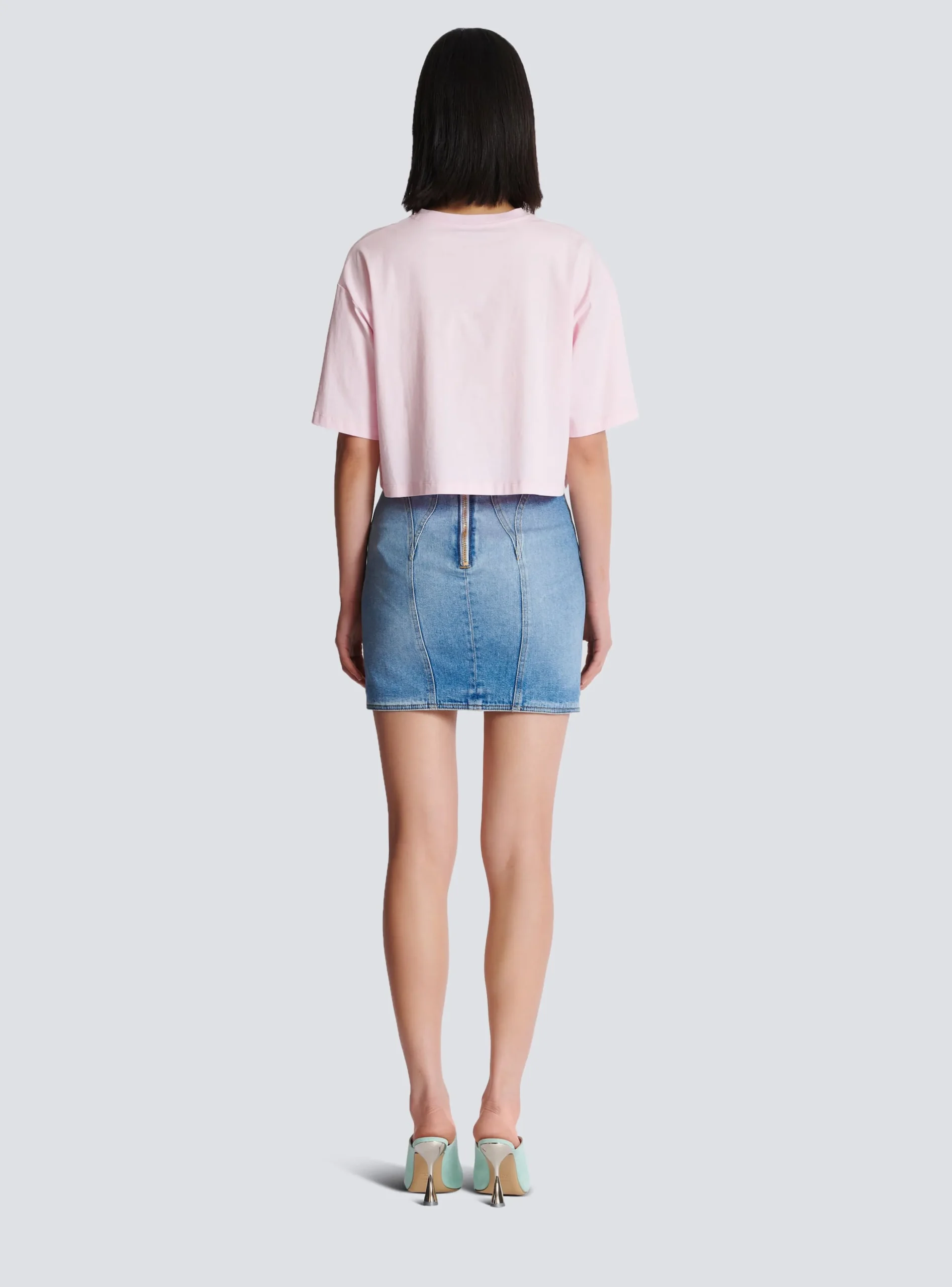 T-shirt With Signature Embroidery-Balmain Hot