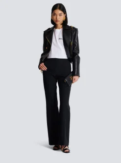 T-shirt With Signature Embroidery-Balmain Best Sale