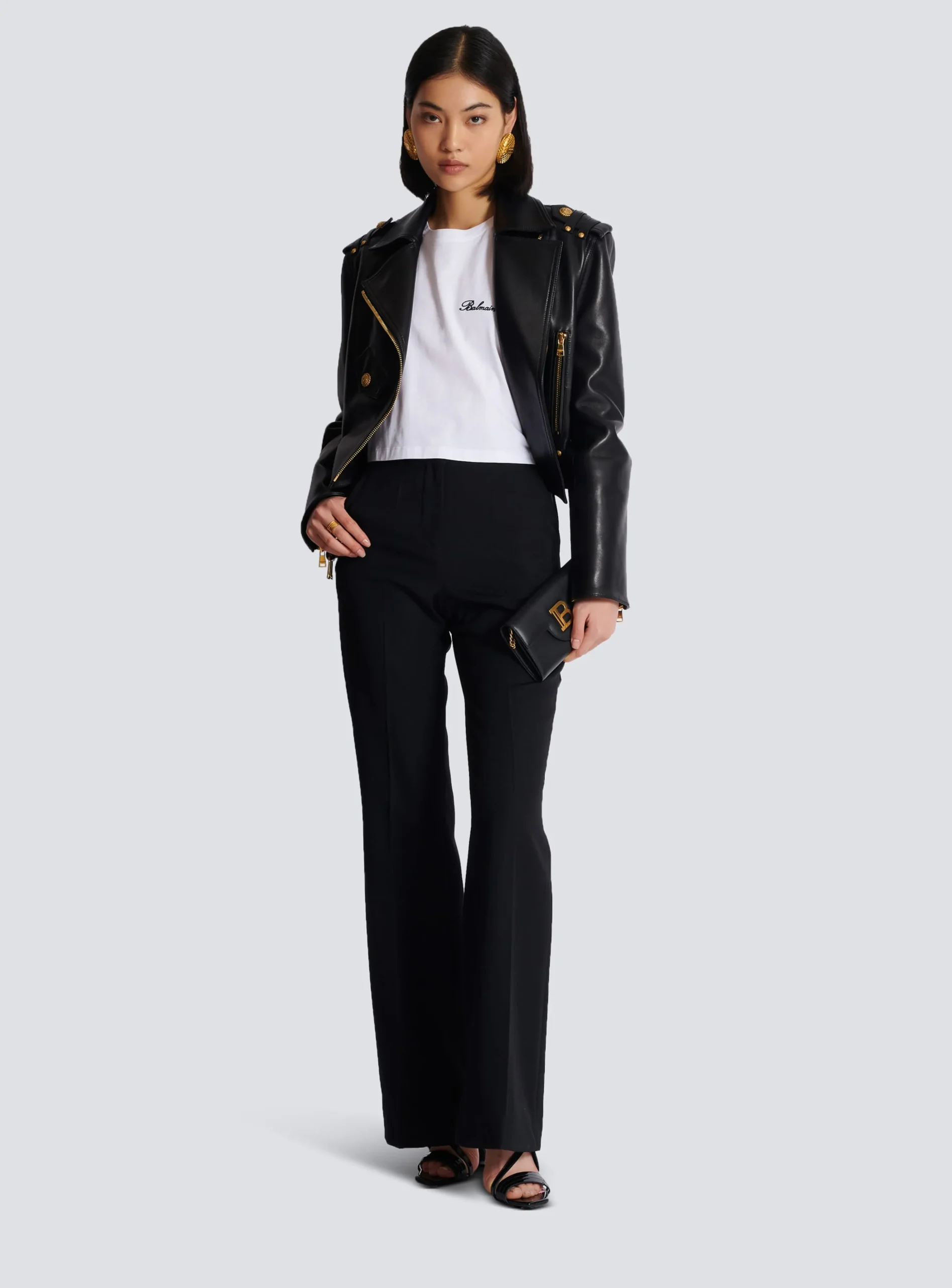 T-shirt With Signature Embroidery-Balmain Best Sale