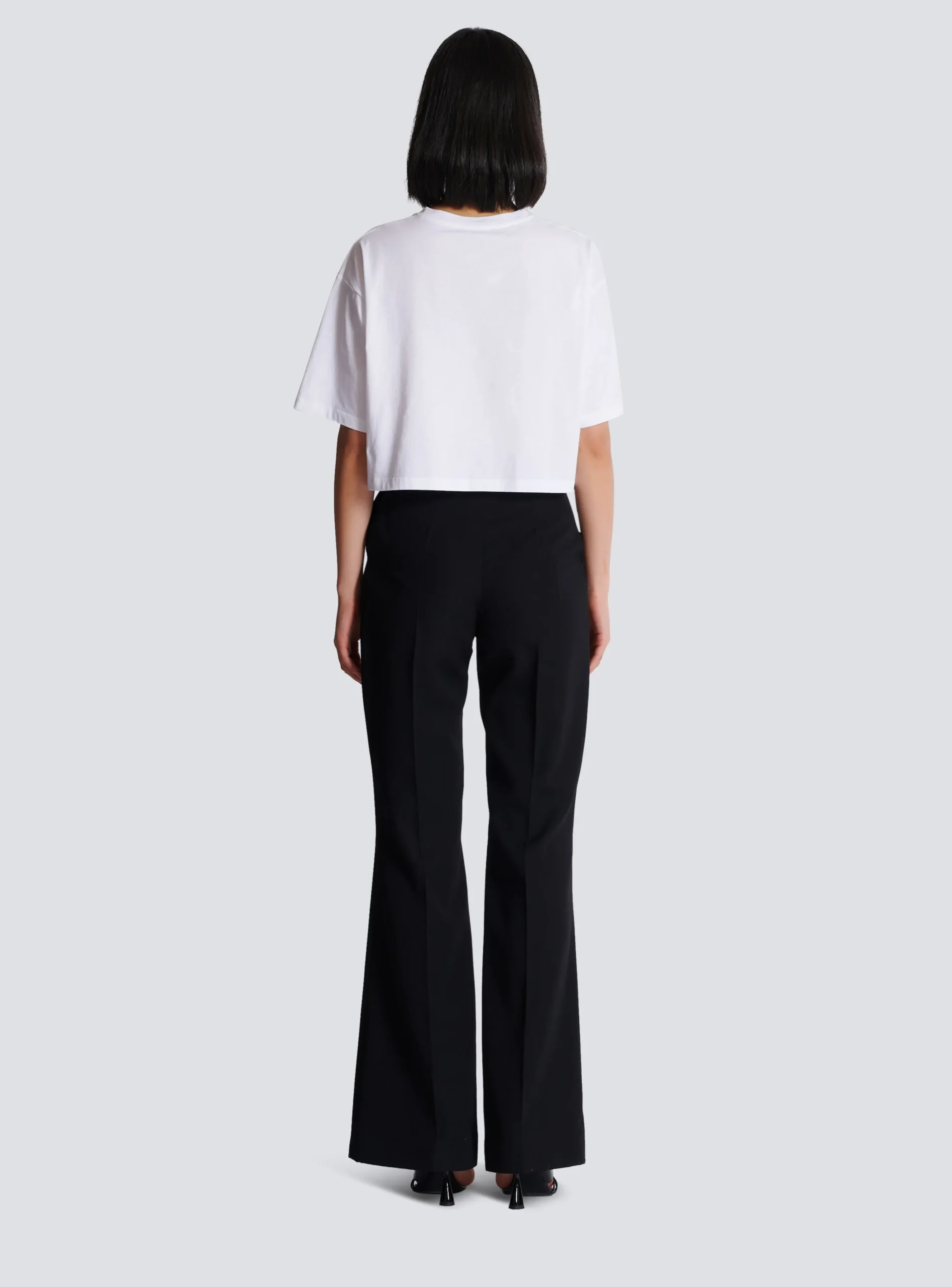 T-shirt With Signature Embroidery-Balmain Best Sale
