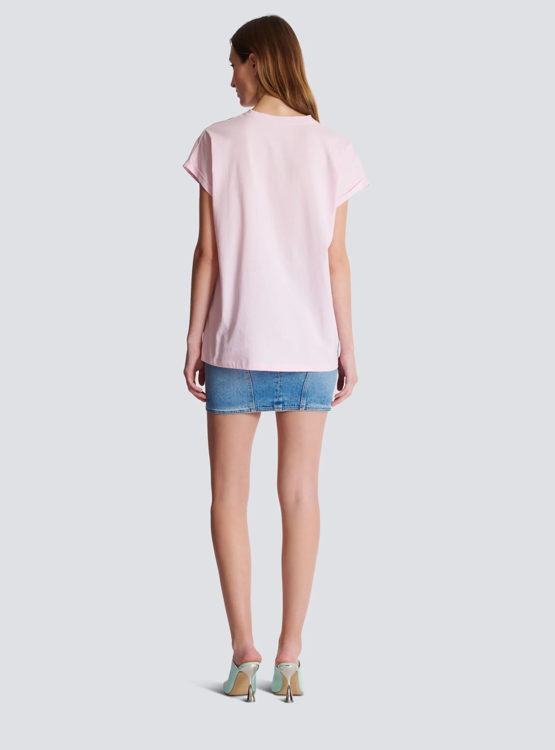 T-shirt With Flocked Paris Logo-Balmain New