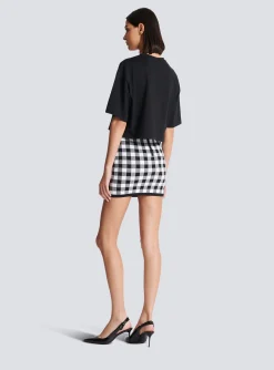 T-shirt With Laminated Logo-Balmain Cheap
