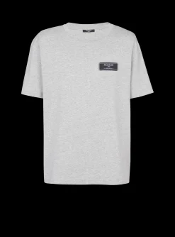 T-shirt With Pierre Label-Balmain Fashion