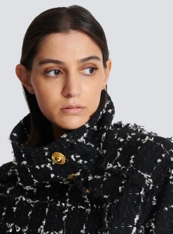 Tweed Bomber Jacket-Balmain Hot
