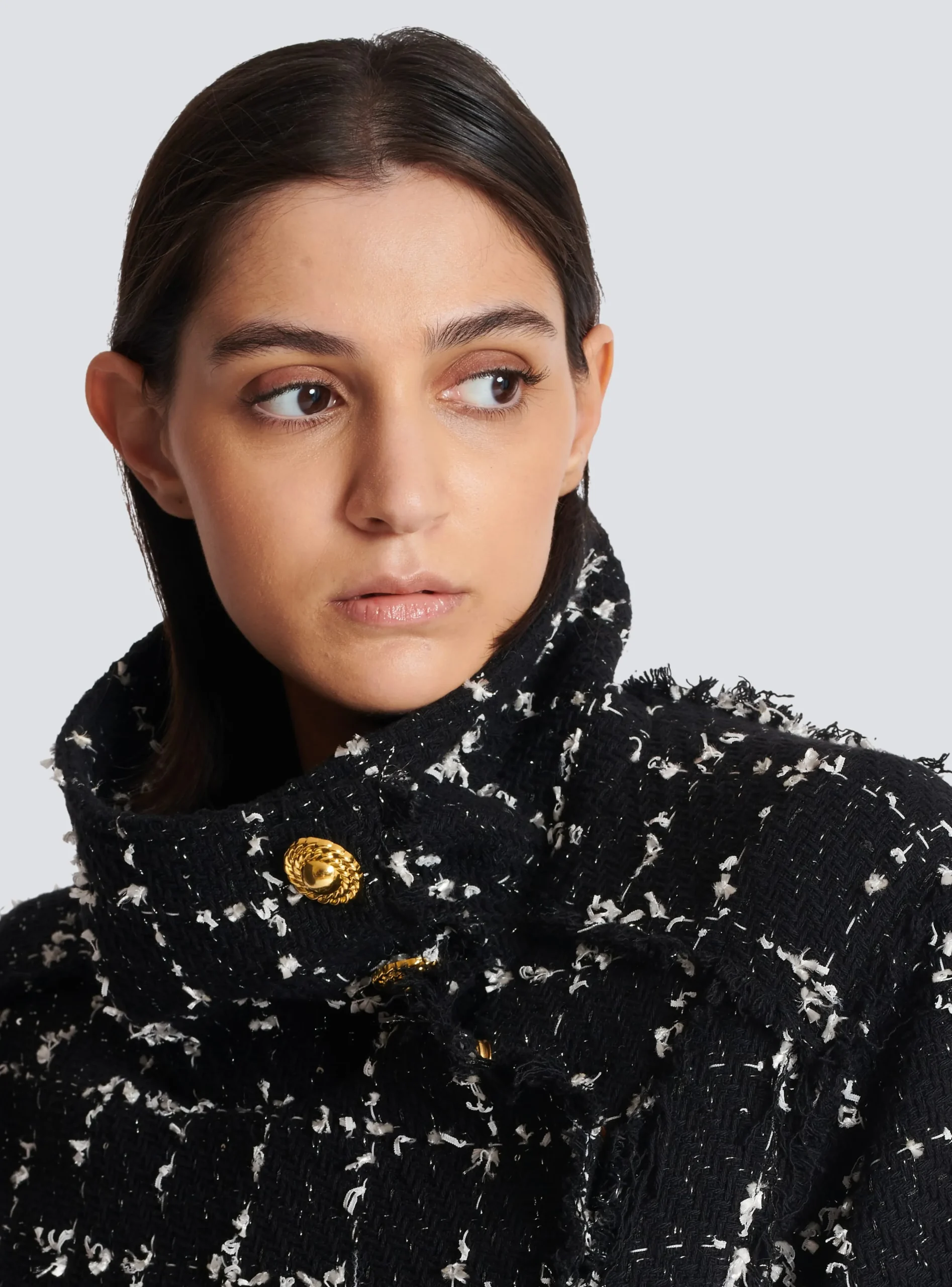 Tweed Bomber Jacket-Balmain Hot