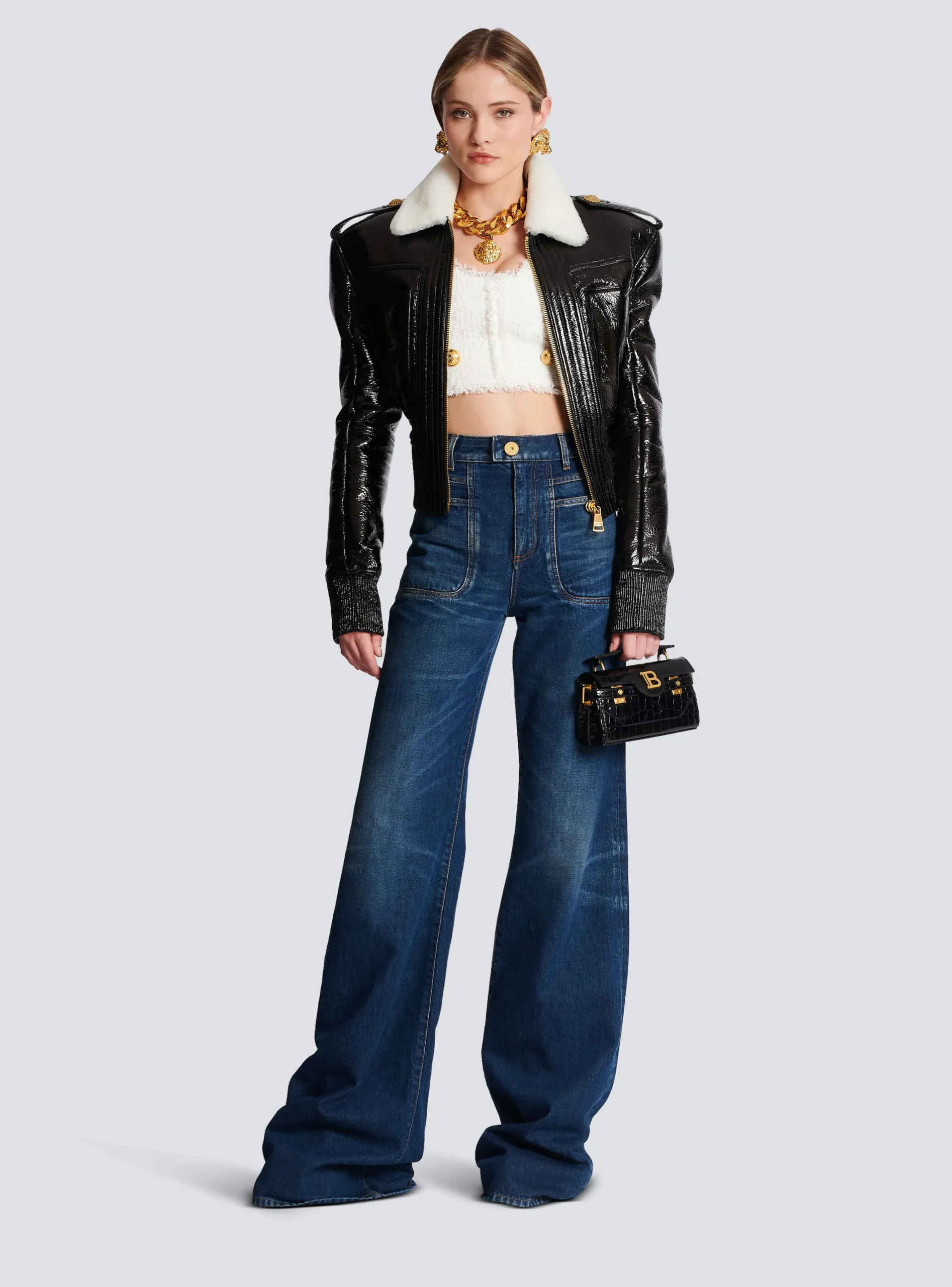 Tweed Crop Top-Balmain Sale