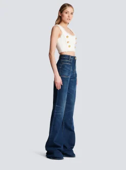 Tweed Crop Top-Balmain Sale