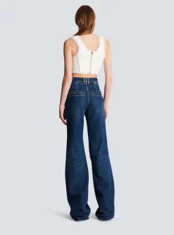 Tweed Crop Top-Balmain Sale