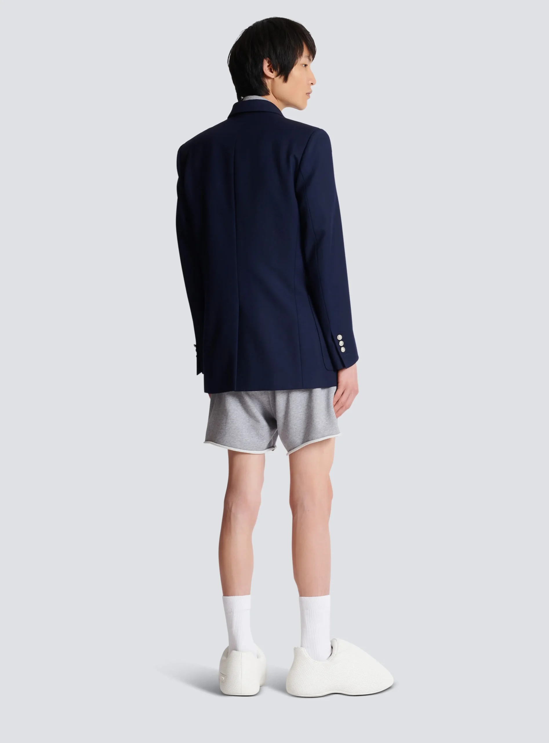 Twill Blazer With Embroidered PB Signature Badge-Balmain Outlet