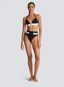 Two-piece Swimming Costume With Buttons-Balmain Clearance