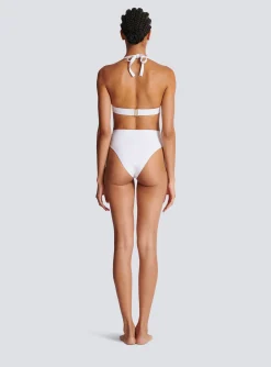 Two-piece Swimming Costume With Buttons-Balmain Fashion