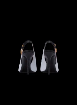 Two-tone Calfskin Eva Pumps With An Embossed Grid Motif-Balmain Online