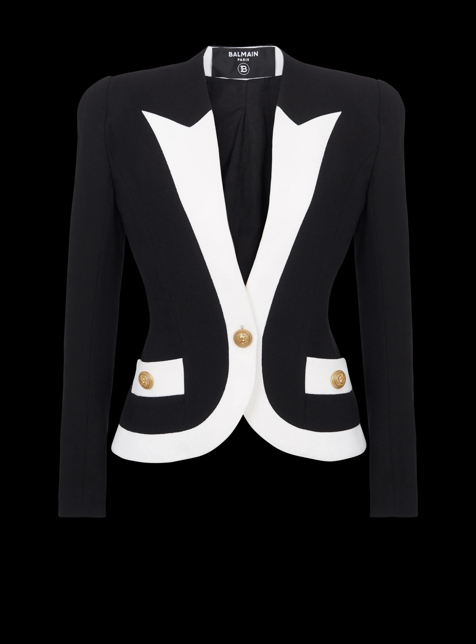 Two-tone Crepe Jacket-Balmain Store