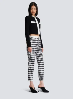 Two-tone Crepe Spencer Jacket-Balmain Cheap