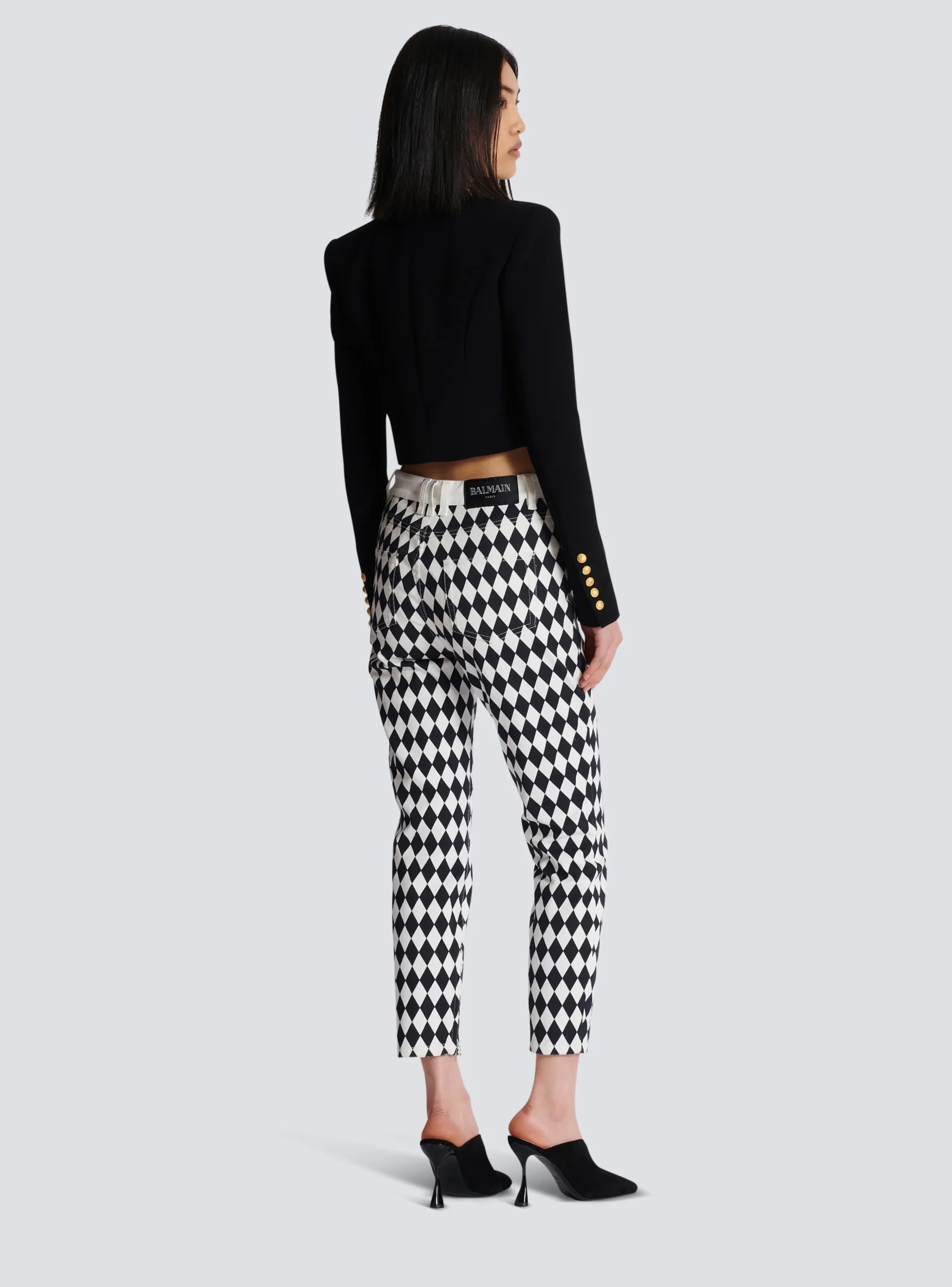 Two-tone Crepe Spencer Jacket-Balmain Cheap