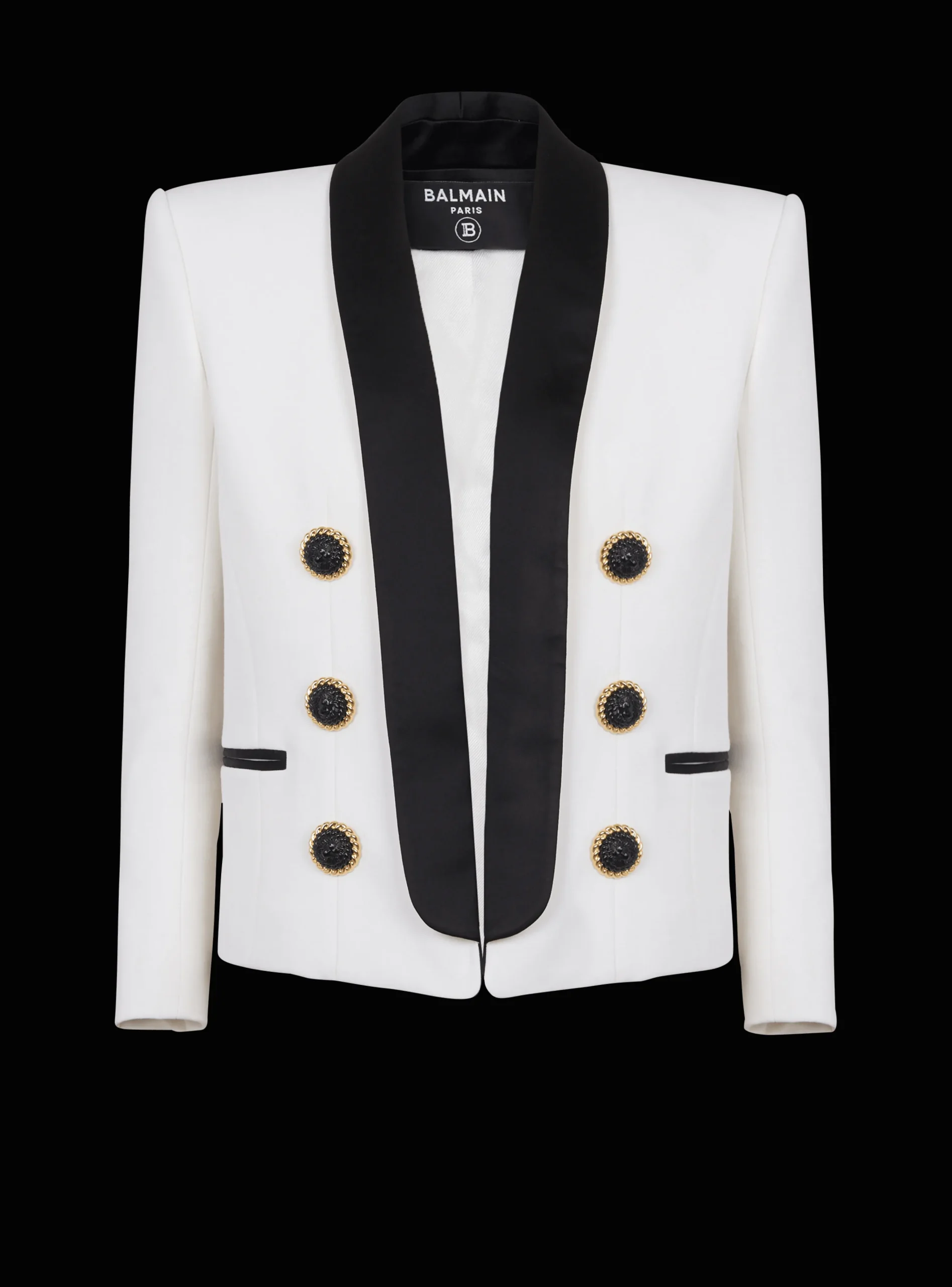 Two-tone Edge-to-edge Jacket With 6 Buttons-Balmain Shop