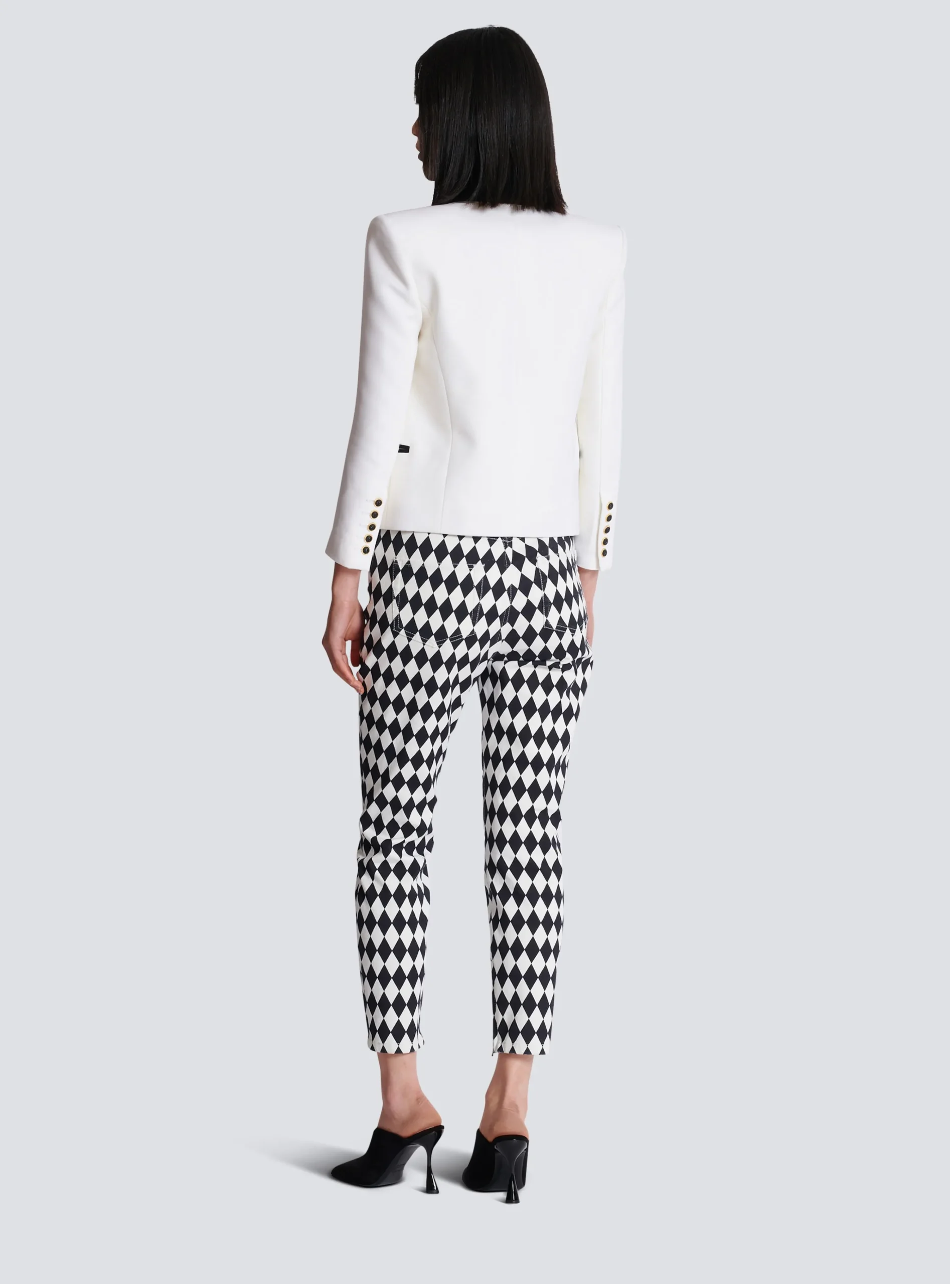 Two-tone Edge-to-edge Jacket With 6 Buttons-Balmain Shop
