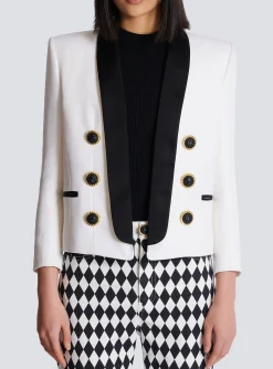 Two-tone Edge-to-edge Jacket With 6 Buttons-Balmain Shop