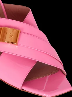 Uma Mules In Patent Leather-Balmain Sale
