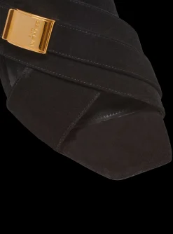 Uma Mules In Suede Leather-Balmain Best
