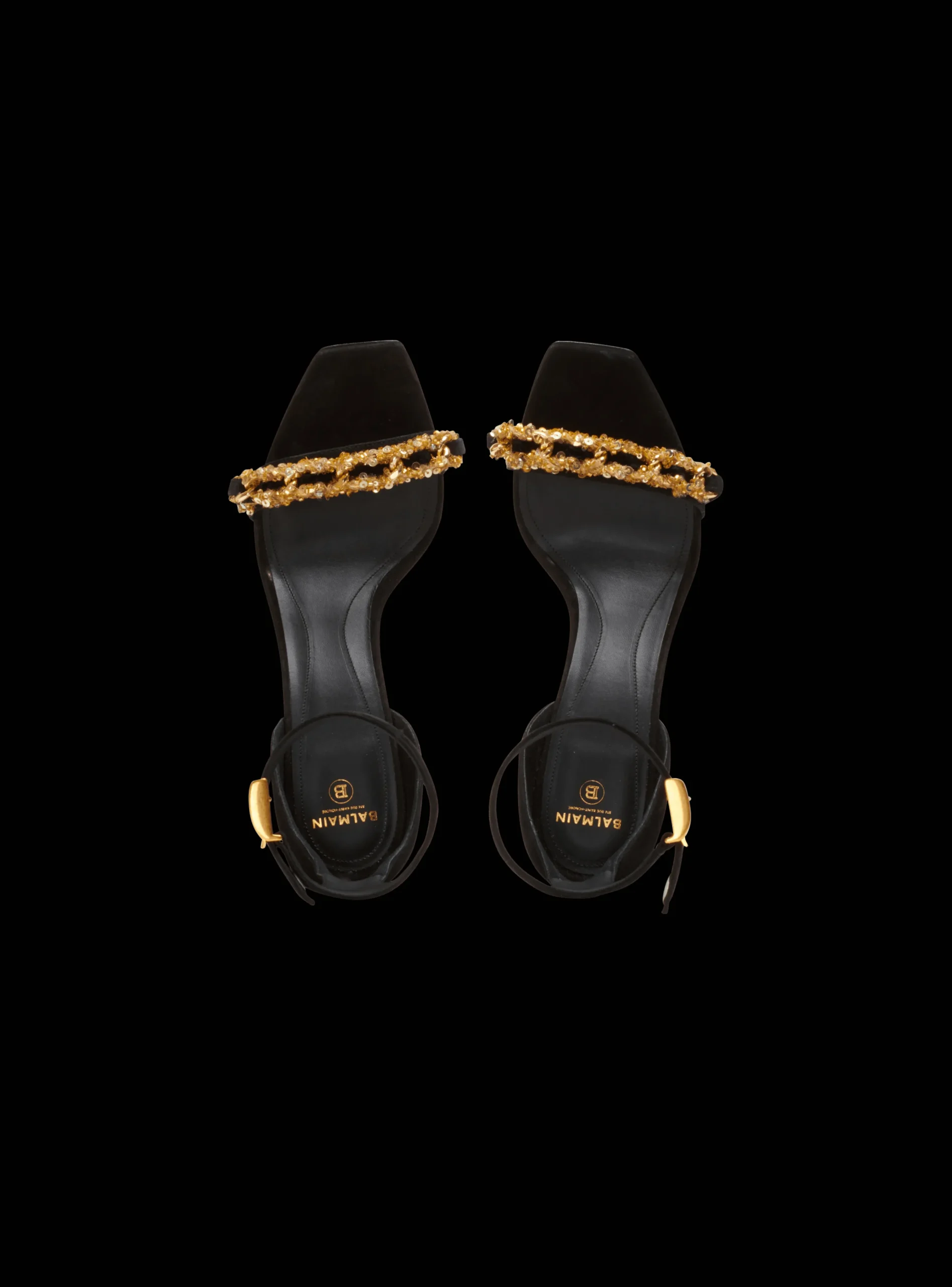 Uma Suede And Chain Sandals-Balmain Best Sale