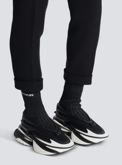 Unicorn Knit And Rubber Trainers-Balmain Discount