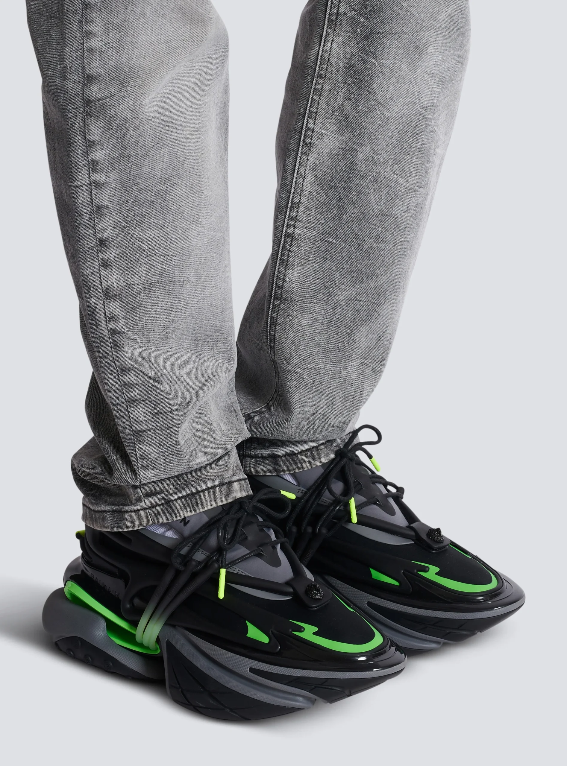 Unicorn Low Trainers In Neoprene And Calfskin-Balmain Cheap