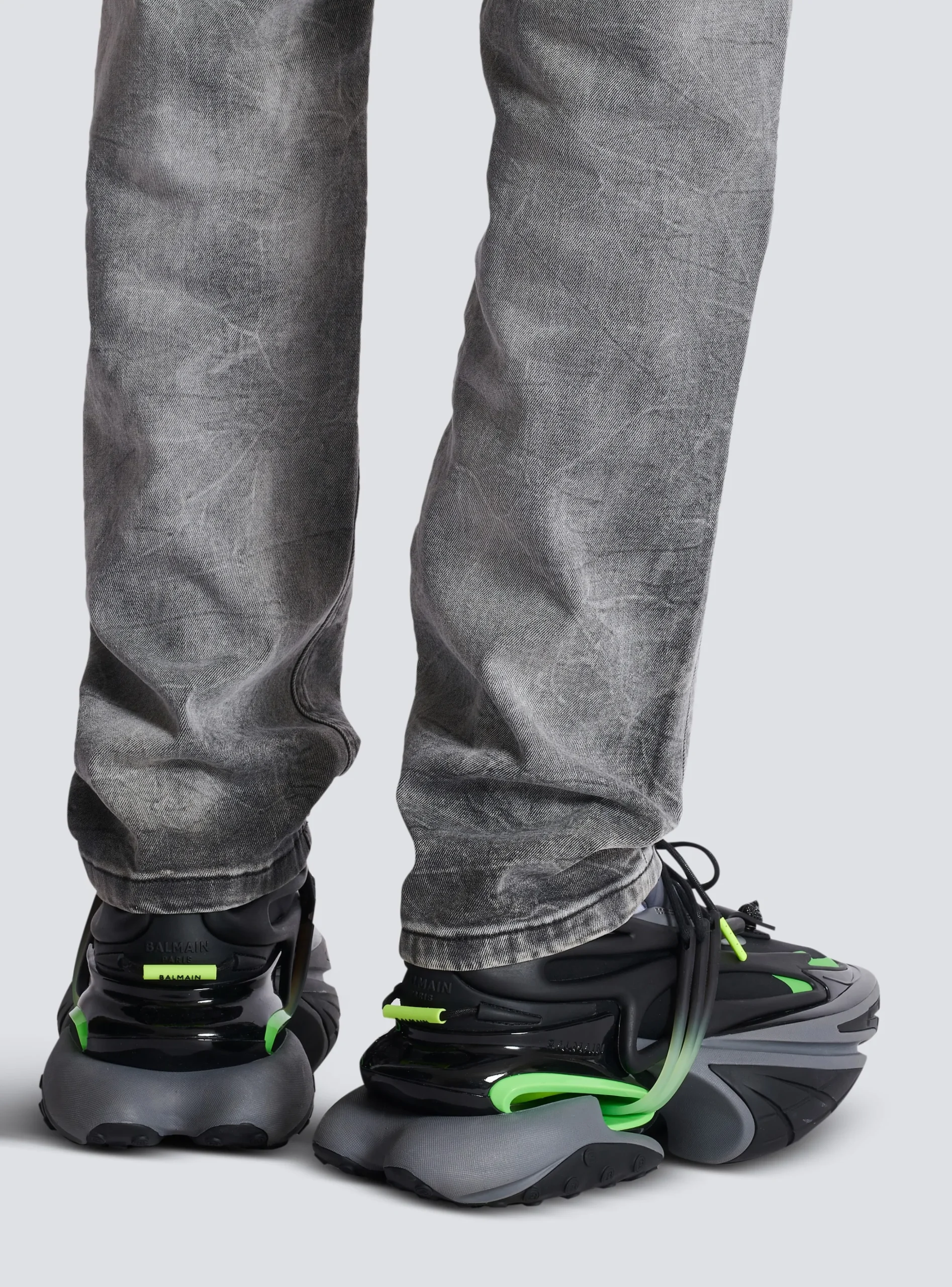 Unicorn Low Trainers In Neoprene And Calfskin-Balmain Cheap