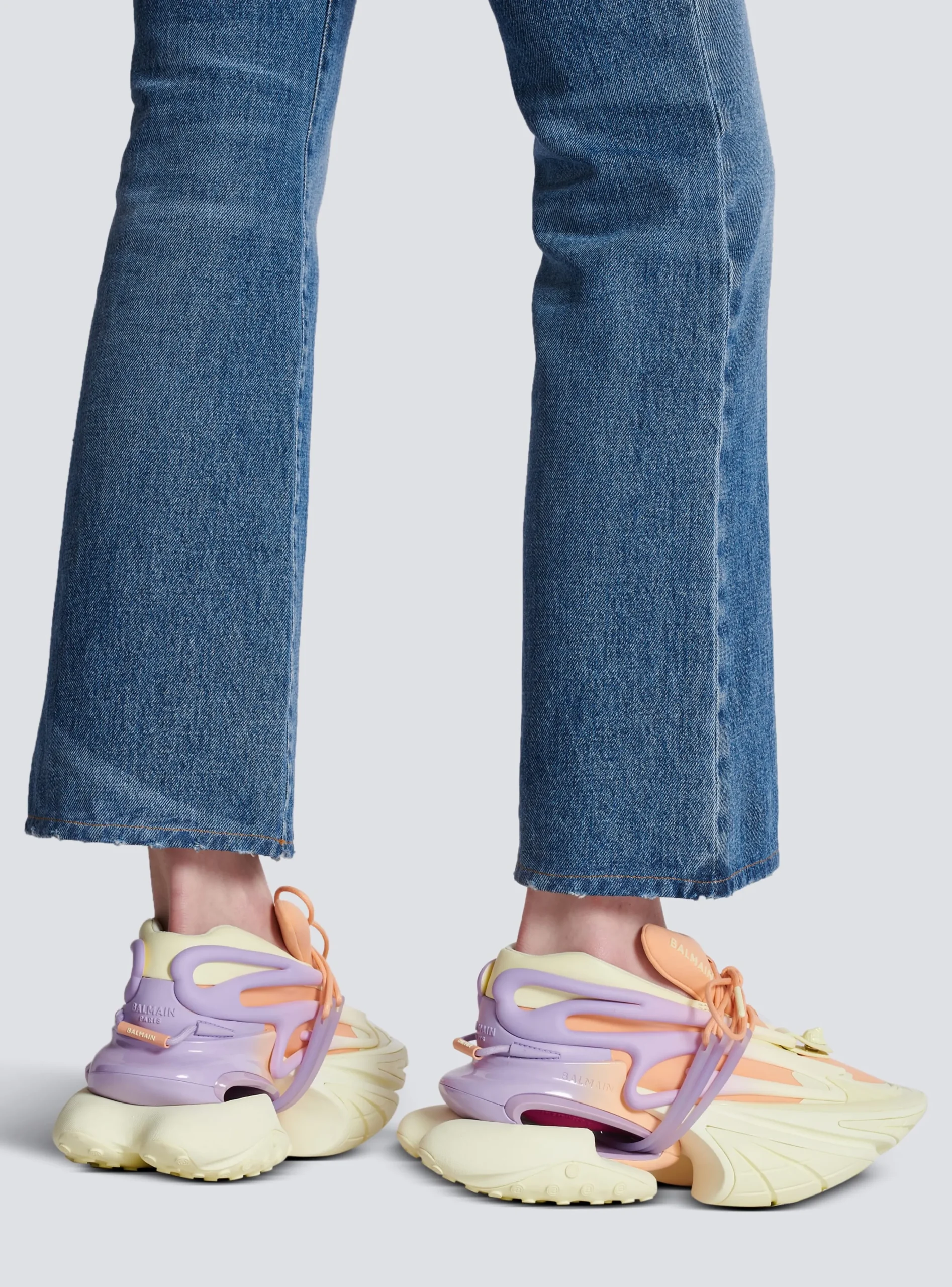 Unicorn Low-top Trainers In Neoprene And Calfskin-Balmain Store