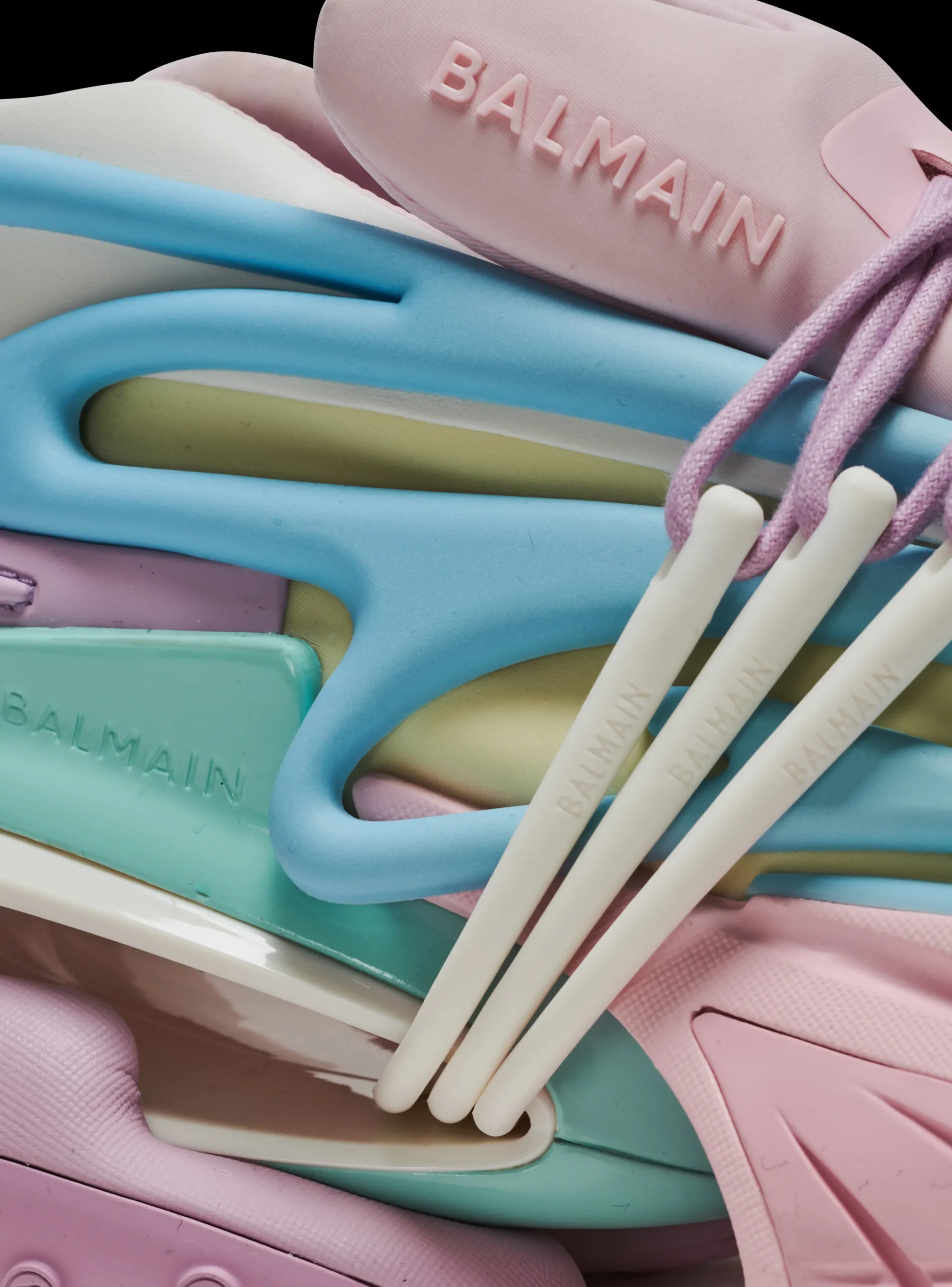 Unicorn Trainers In Neoprene And Leather-Balmain Fashion